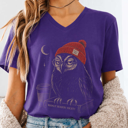 Moonlit Readers Society Night Owl V-Neck
