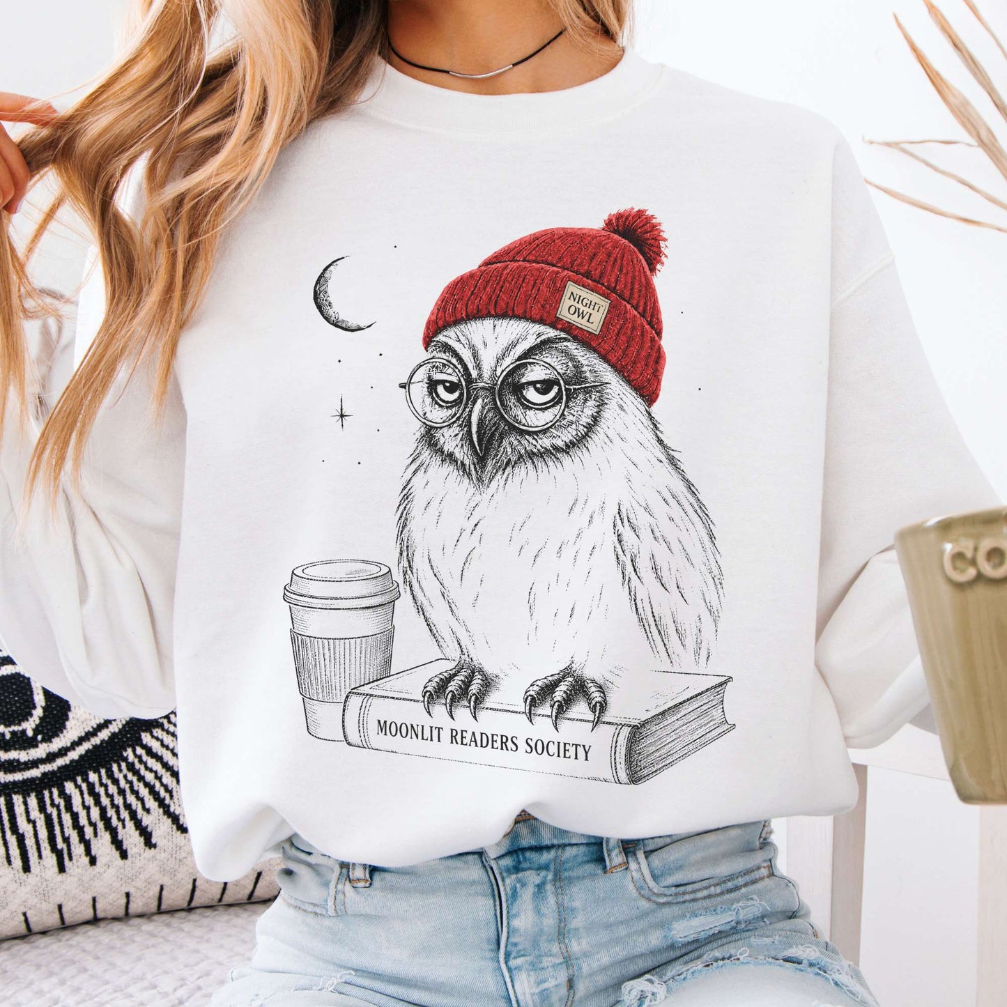 Moonlit Readers Society Night Owl Sweatshirt