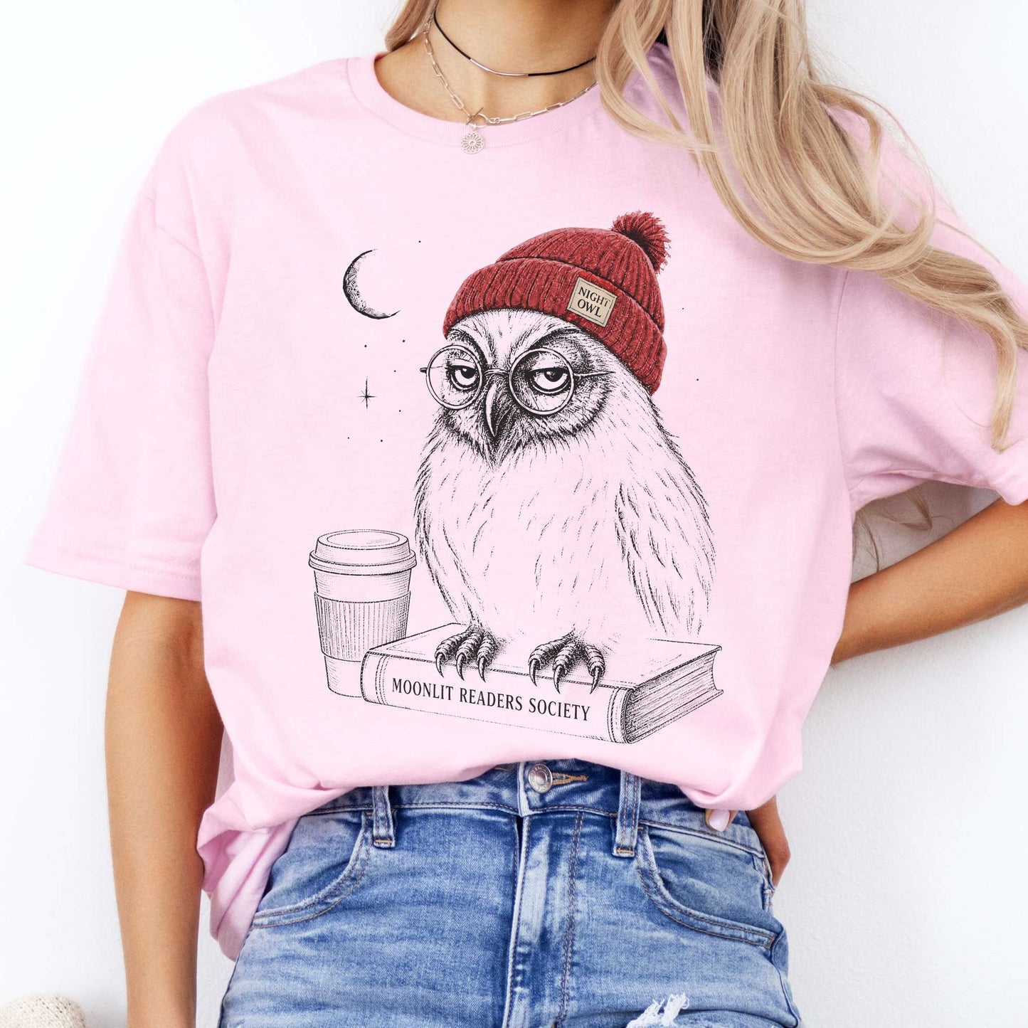 Moonlit Readers Society Night Owl T-Shirt