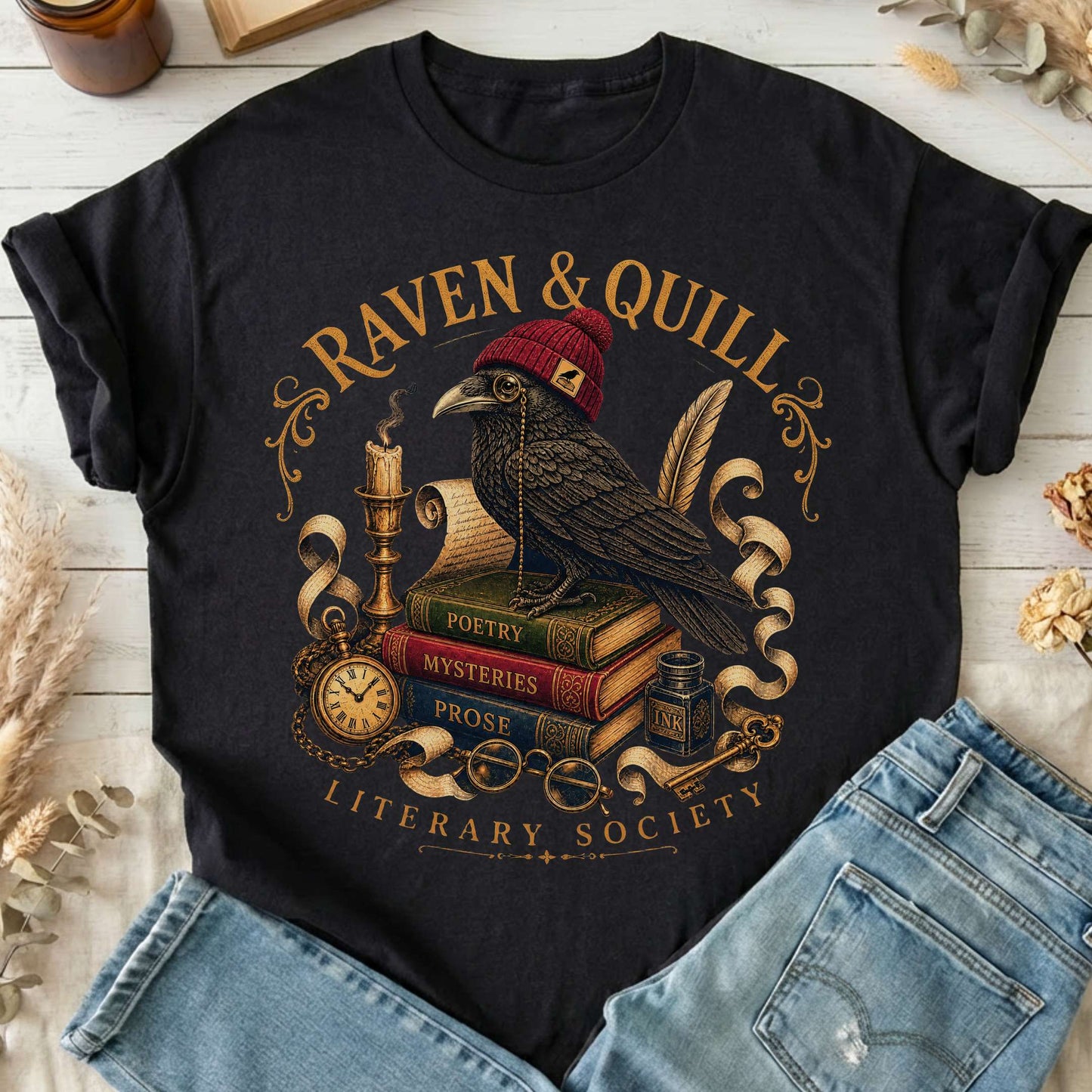 Raven & Quill Literary Society T-Shirt