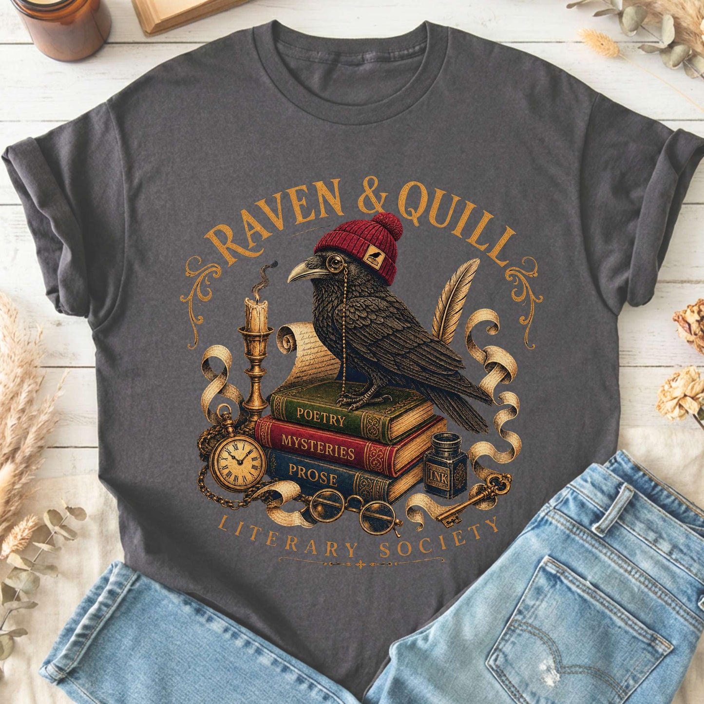 Raven & Quill Literary Society T-Shirt