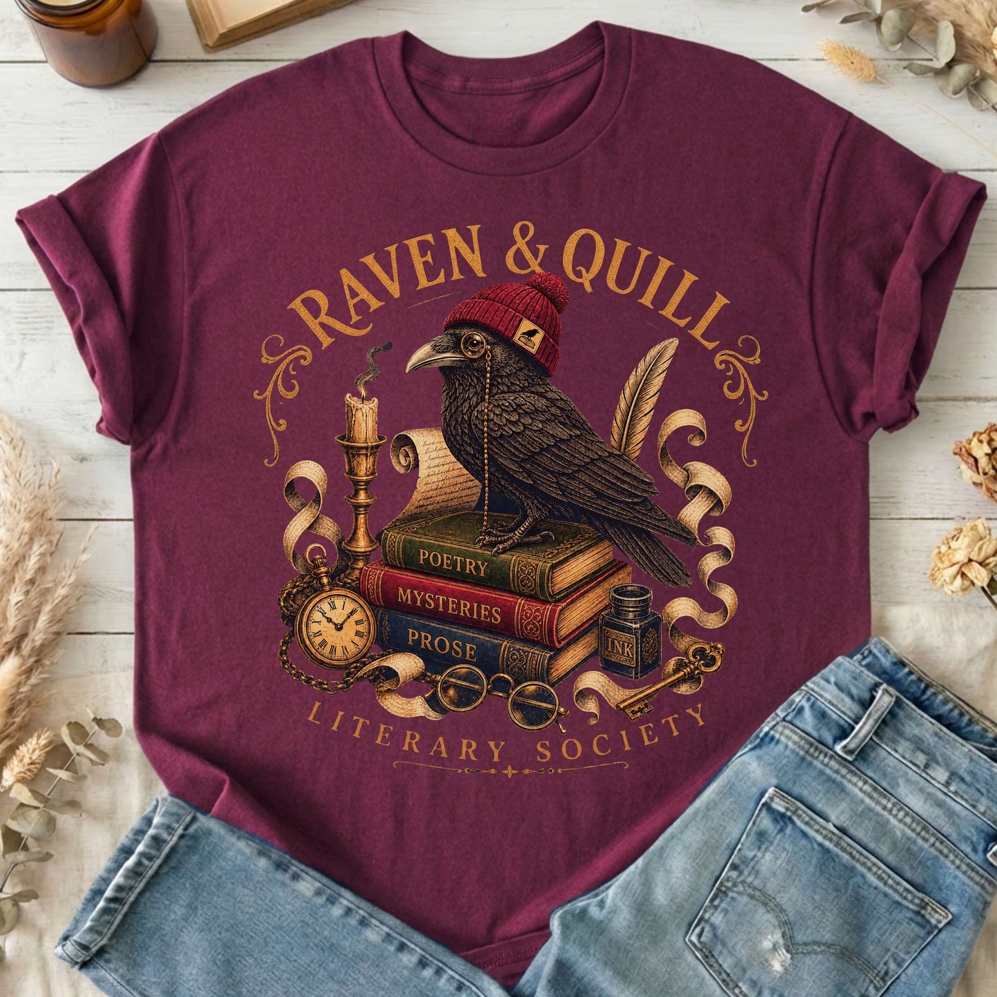 Raven & Quill Literary Society T-Shirt