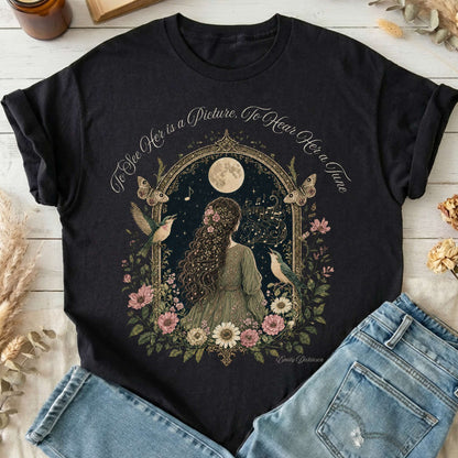 To See Her Is a Picture, To Hear Her a Tune Dickinson T-Shirt