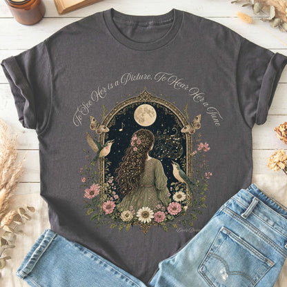 To See Her Is a Picture, To Hear Her a Tune Dickinson T-Shirt