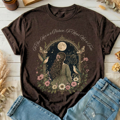 To See Her Is a Picture, To Hear Her a Tune Dickinson T-Shirt