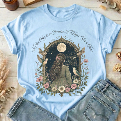 To See Her Is a Picture, To Hear Her a Tune Dickinson T-Shirt