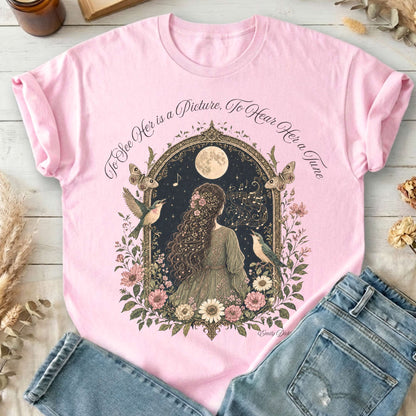 To See Her Is a Picture, To Hear Her a Tune Dickinson T-Shirt