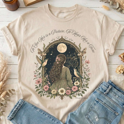 To See Her Is a Picture, To Hear Her a Tune Dickinson T-Shirt