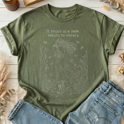 If Found in a Daze, Return to Library T-Shirt