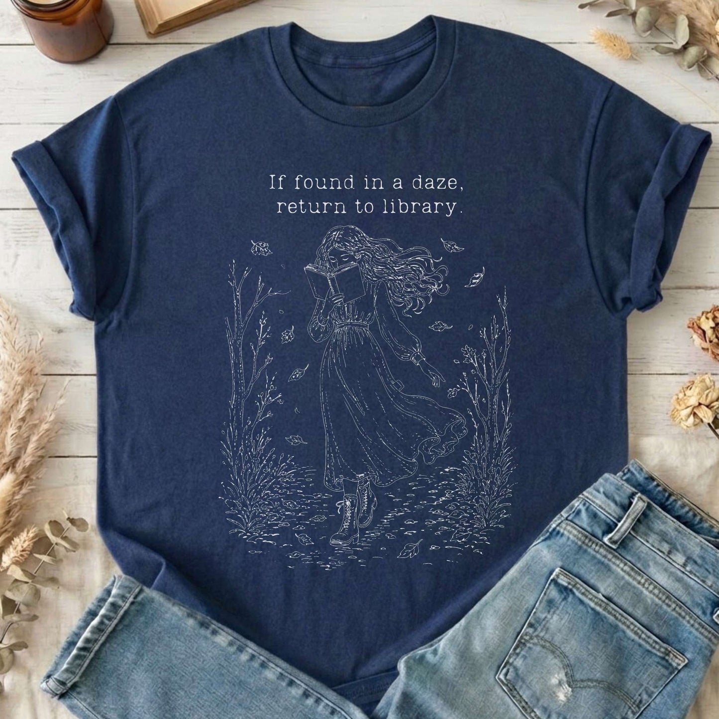 If Found in a Daze, Return to Library T-Shirt
