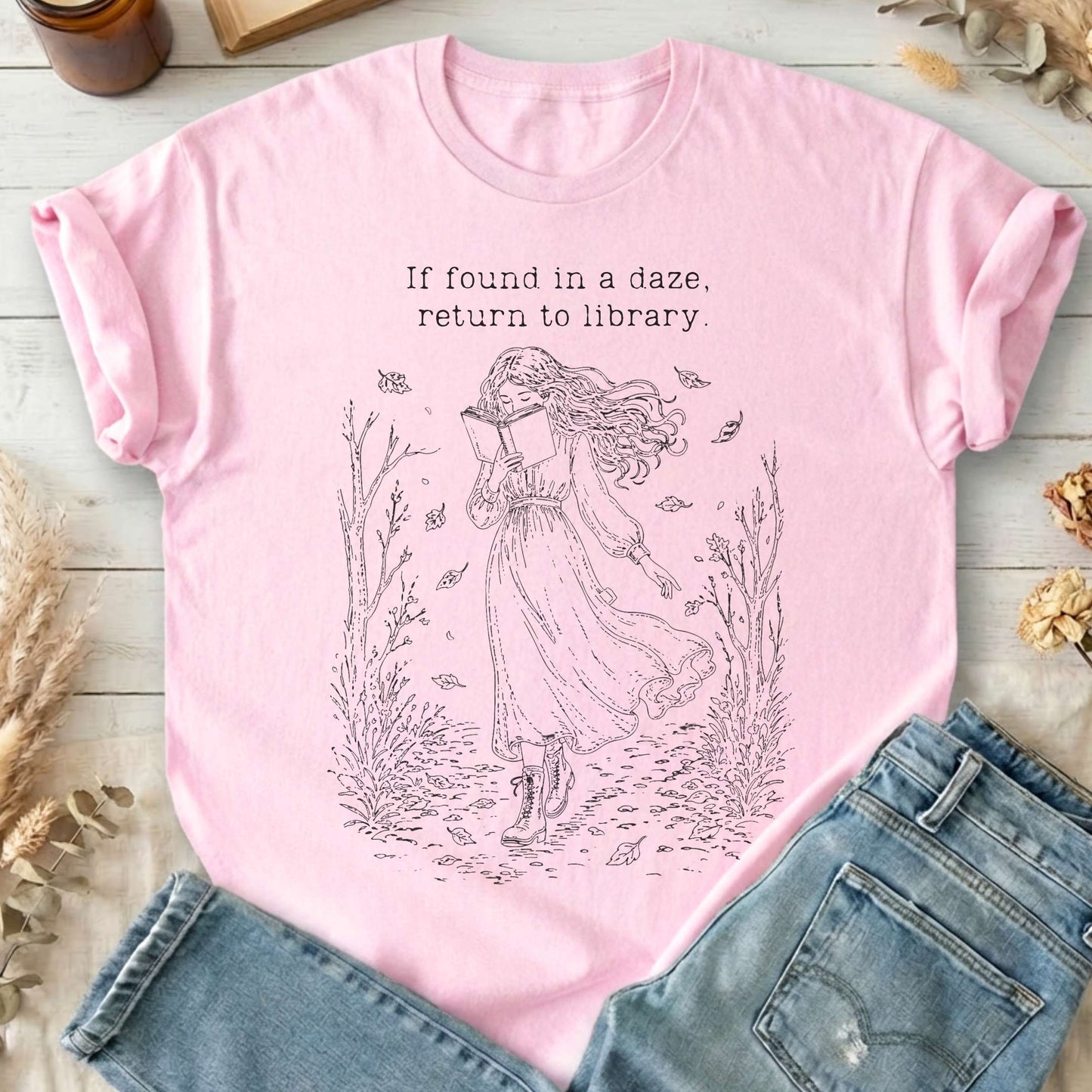 If Found in a Daze, Return to Library T-Shirt