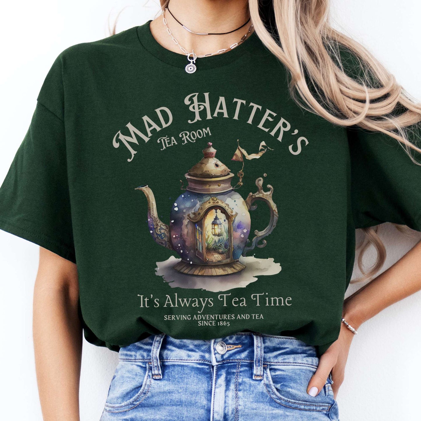 T-Shirt It's Alway's Tea Time Mad Hatter's Tea Room T-Shirt The Mystic Eden