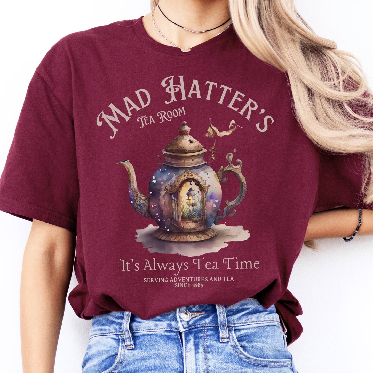 T-Shirt It's Alway's Tea Time Mad Hatter's Tea Room T-Shirt The Mystic Eden
