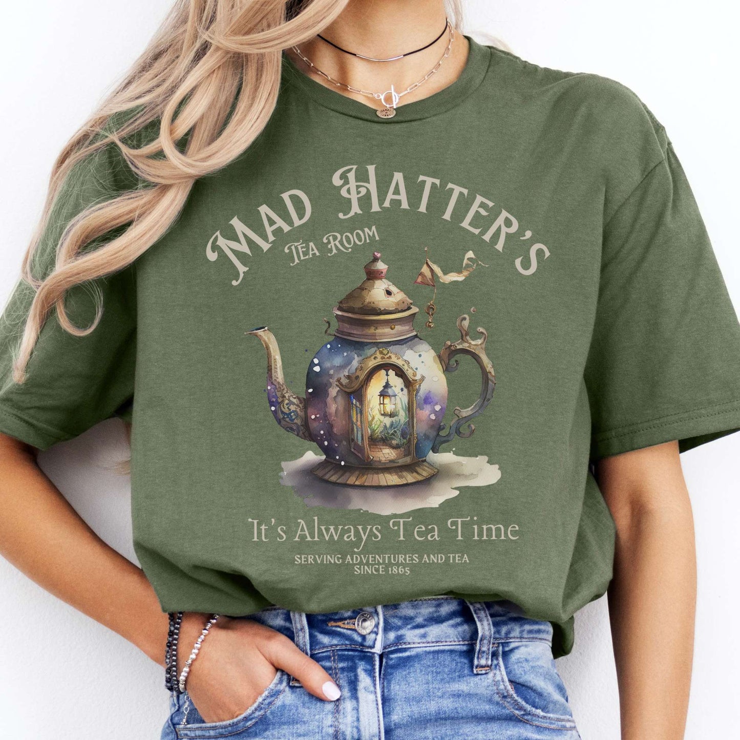 T-Shirt It's Alway's Tea Time Mad Hatter's Tea Room T-Shirt The Mystic Eden