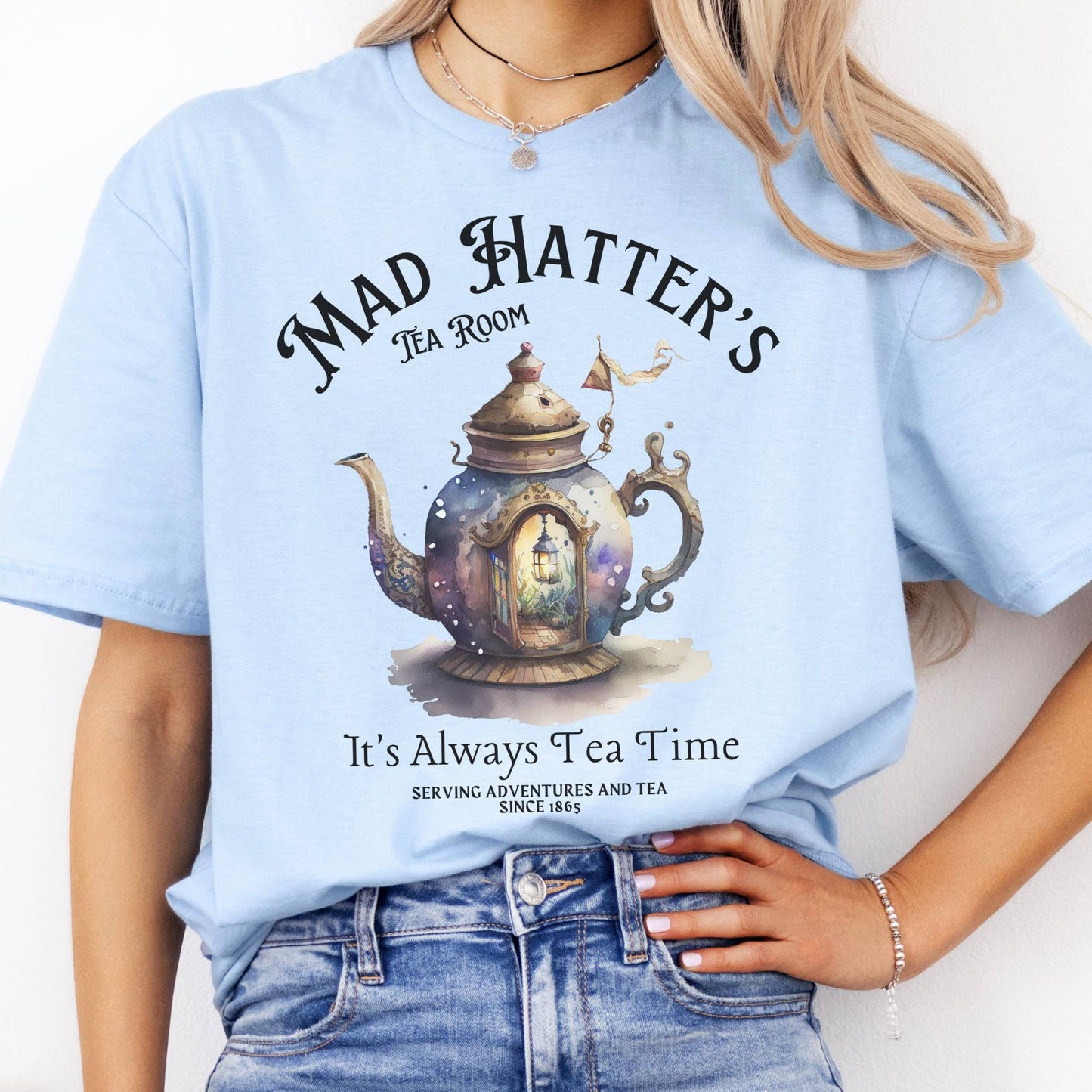 T-Shirt It's Alway's Tea Time Mad Hatter's Tea Room T-Shirt The Mystic Eden