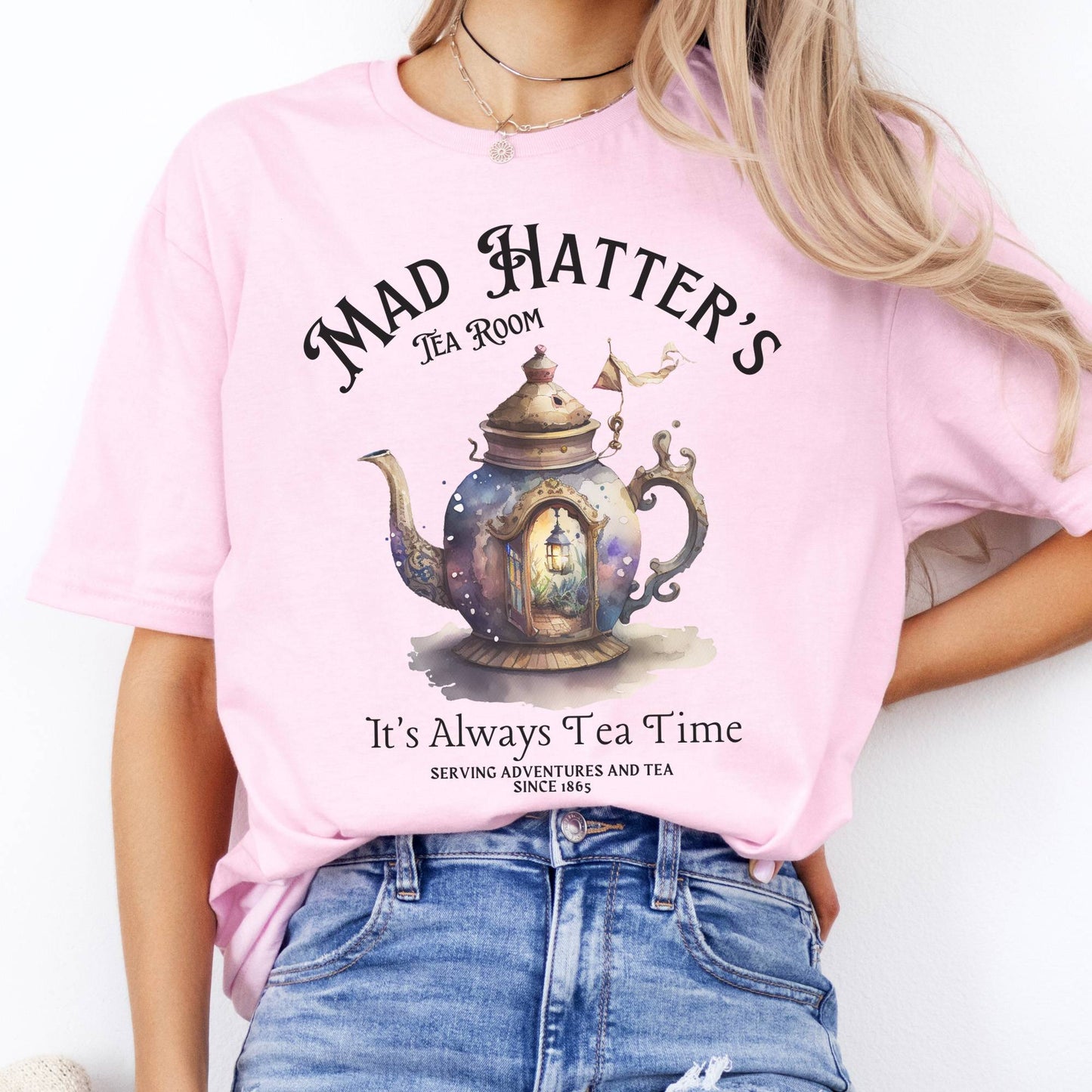 T-Shirt It's Alway's Tea Time Mad Hatter's Tea Room T-Shirt The Mystic Eden
