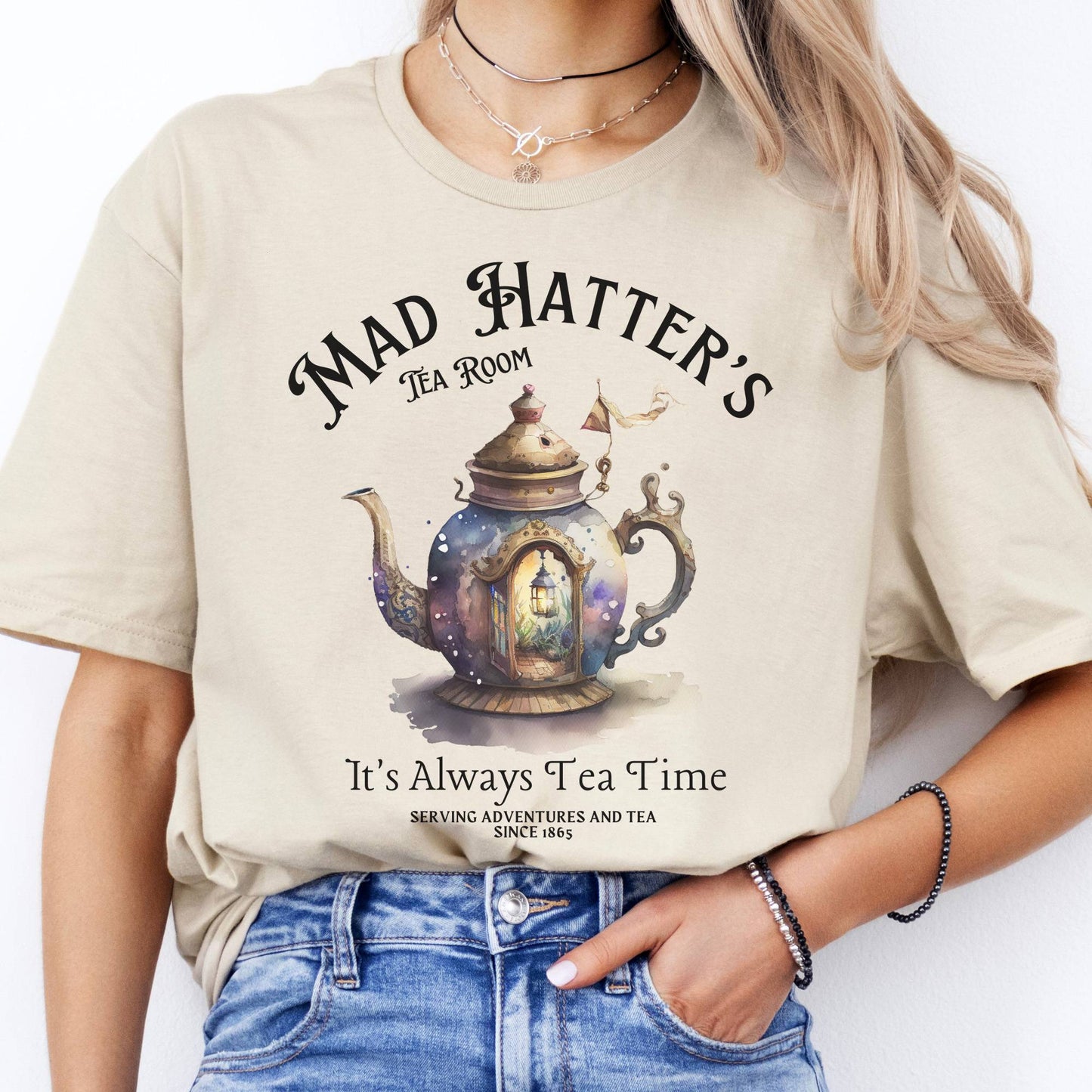 T-Shirt It's Alway's Tea Time Mad Hatter's Tea Room T-Shirt The Mystic Eden