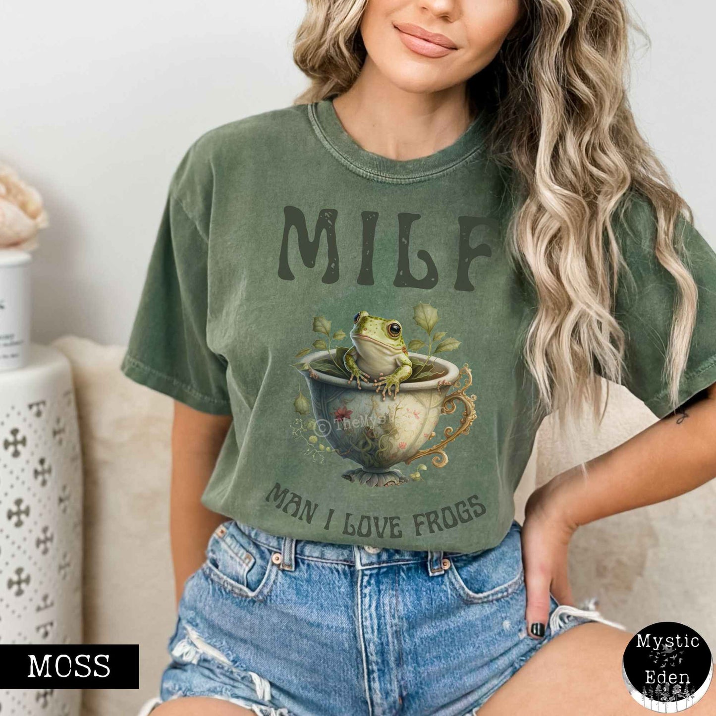 Man I Love Frogs Cottagecore Shirt