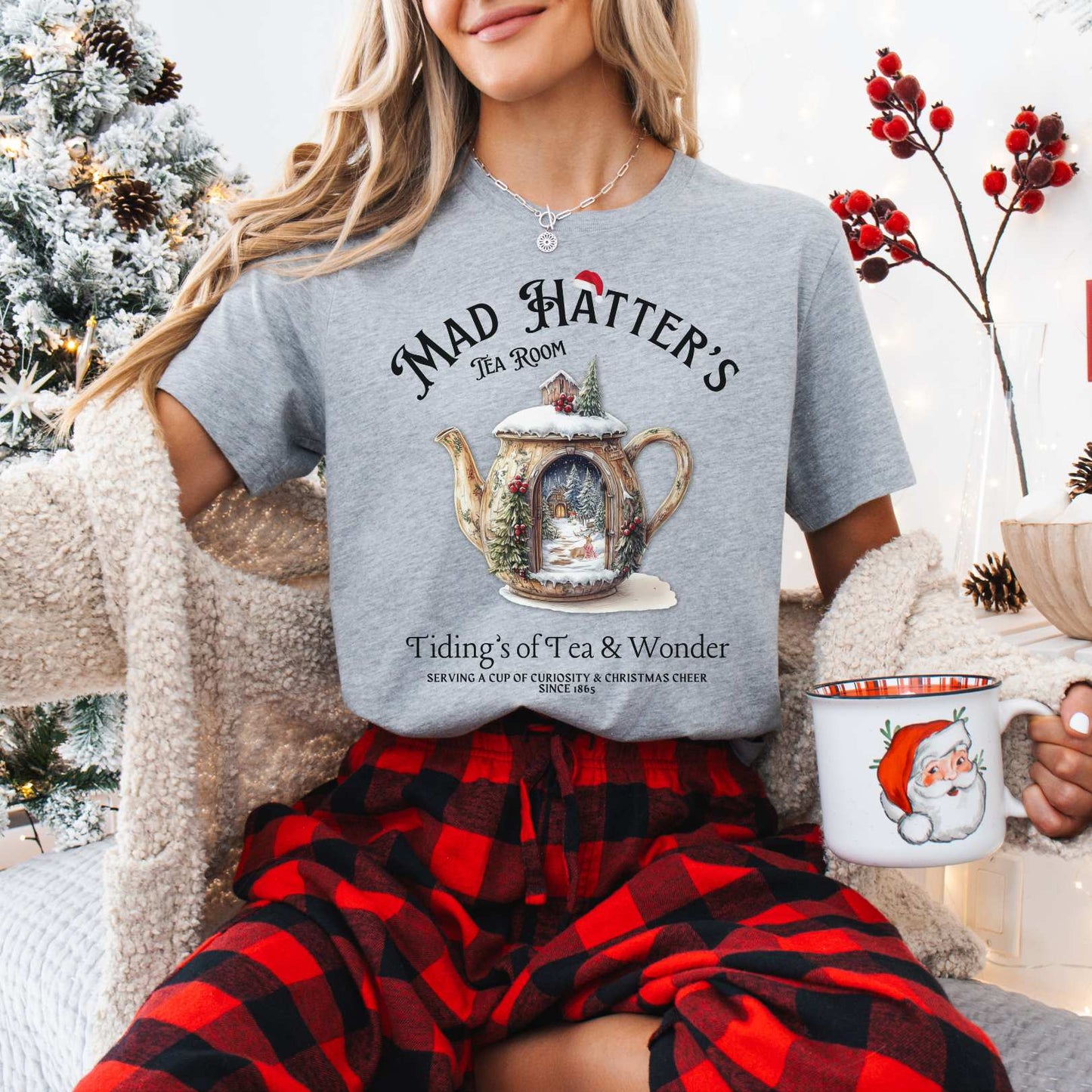 Mad Hatter's Tea Room Christmas Edition Tee