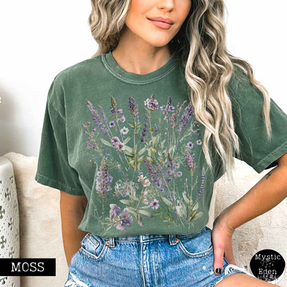 Lavender Spring Cottagecore Shirt