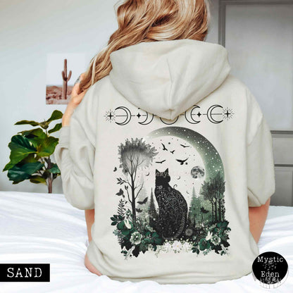 Mystical Black Cat Hoodie