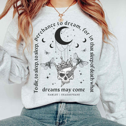 Hamlet Shakespeare Sweatshirt Dark Academia