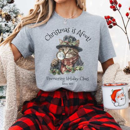 Christmas is Afoot! Sherlock Holmes Christmas Tee