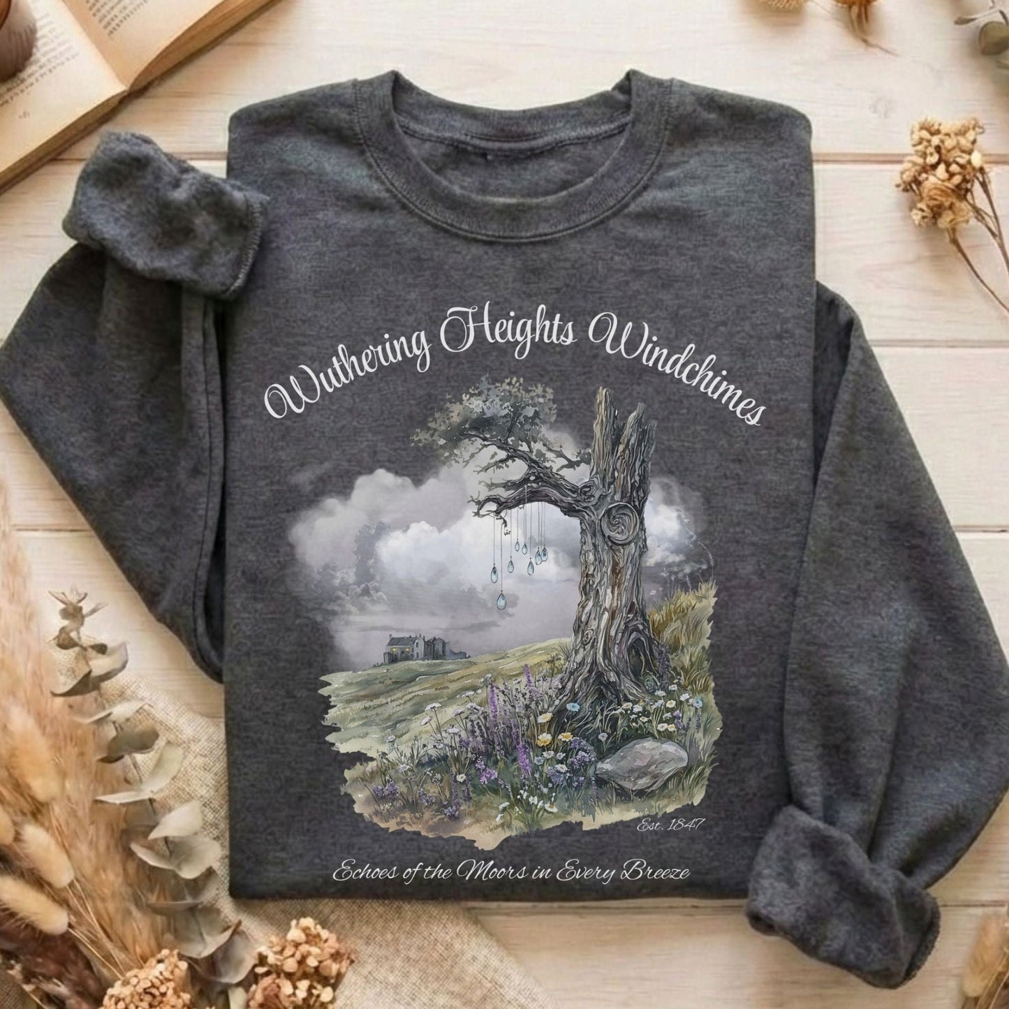 Sweatshirt Dark Heather / S Design 115 Sweatshirt The Mystic Eden
