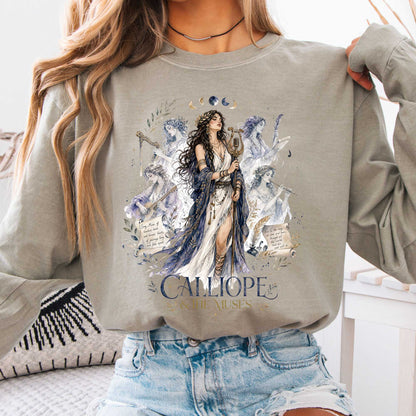 Long-sleeve Sandstone / S Calliope & The Muses Mythology Long Sleeve The Mystic Eden