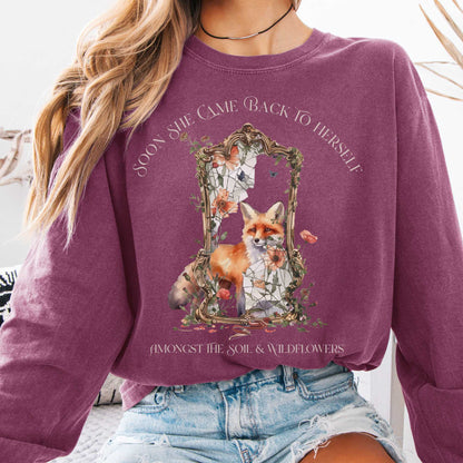 Long-sleeve Berry / S Soon She Came Back to Herself  Long Sleeve The Mystic Eden