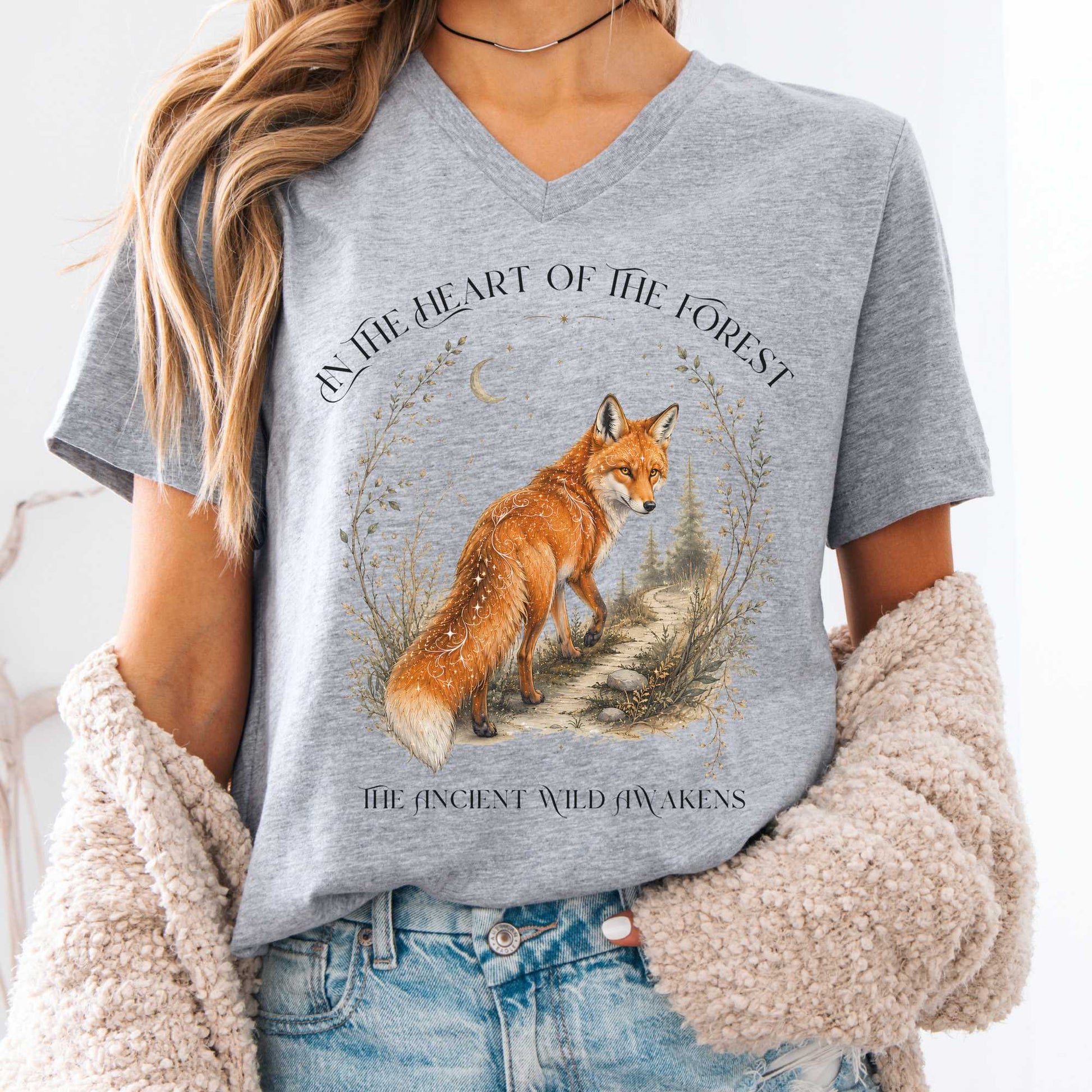 V-neck Athletic Heather / S Design 310 V-Neck The Mystic Eden