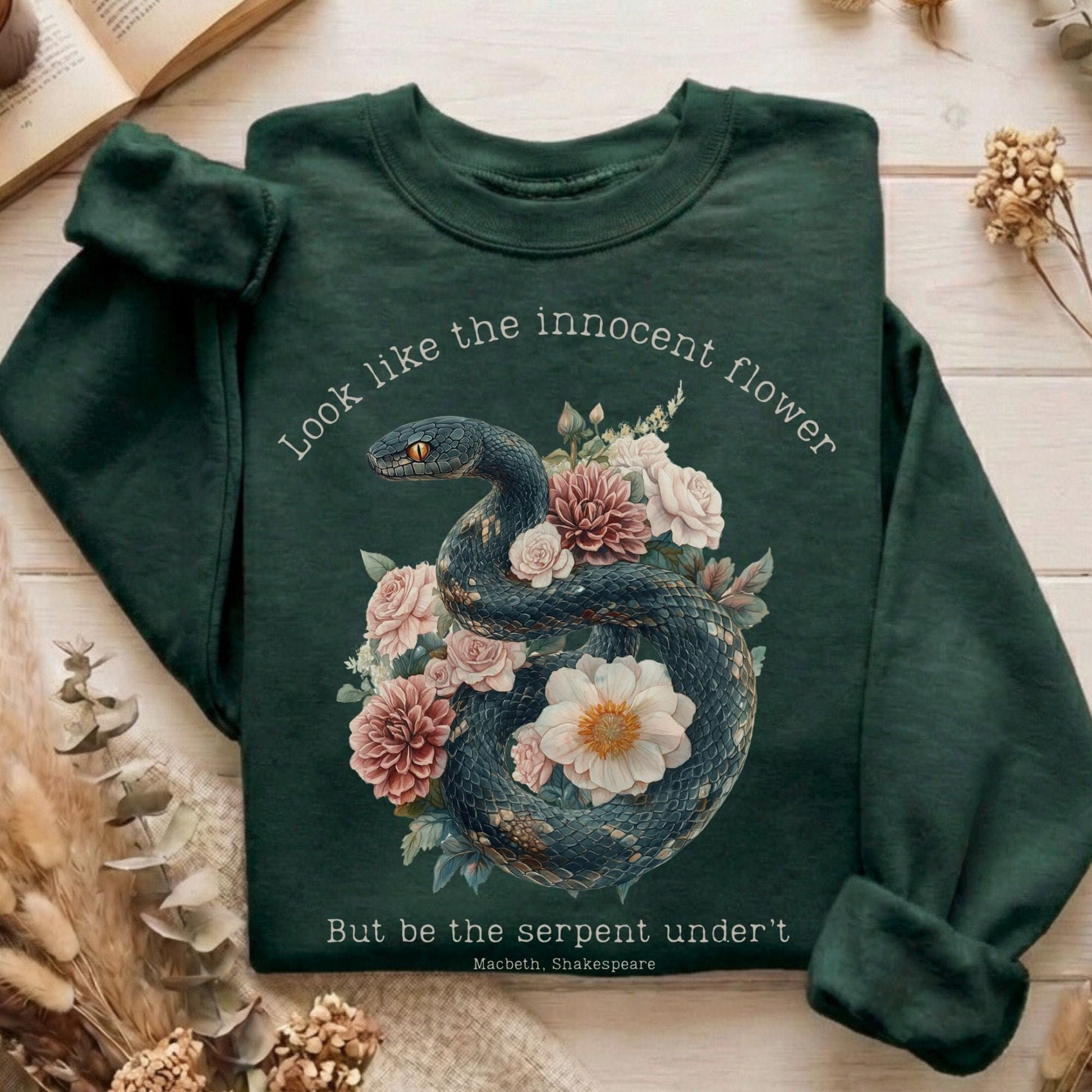 Sweatshirt Forest Green / S Design 186 Sweatshirt The Mystic Eden