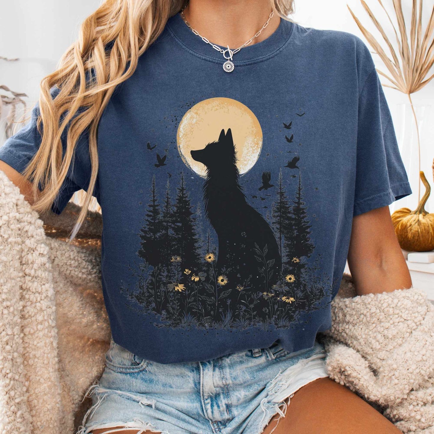 Mystical Moonlit Fox Shirt