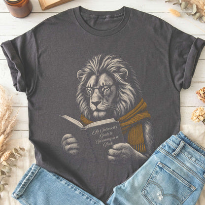 Introvert's Guide to Surviving in a Pack Lion Reader T-Shirt