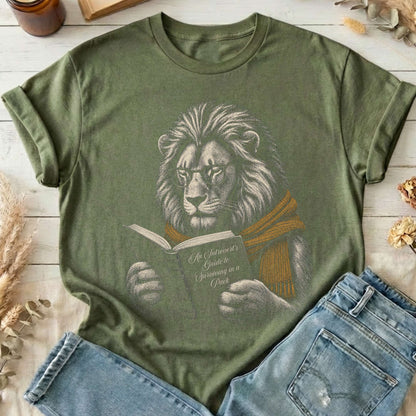 Introvert's Guide to Surviving in a Pack Lion Reader T-Shirt