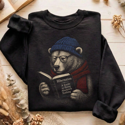 A Guide to Hibernation Bear Sweatshirt