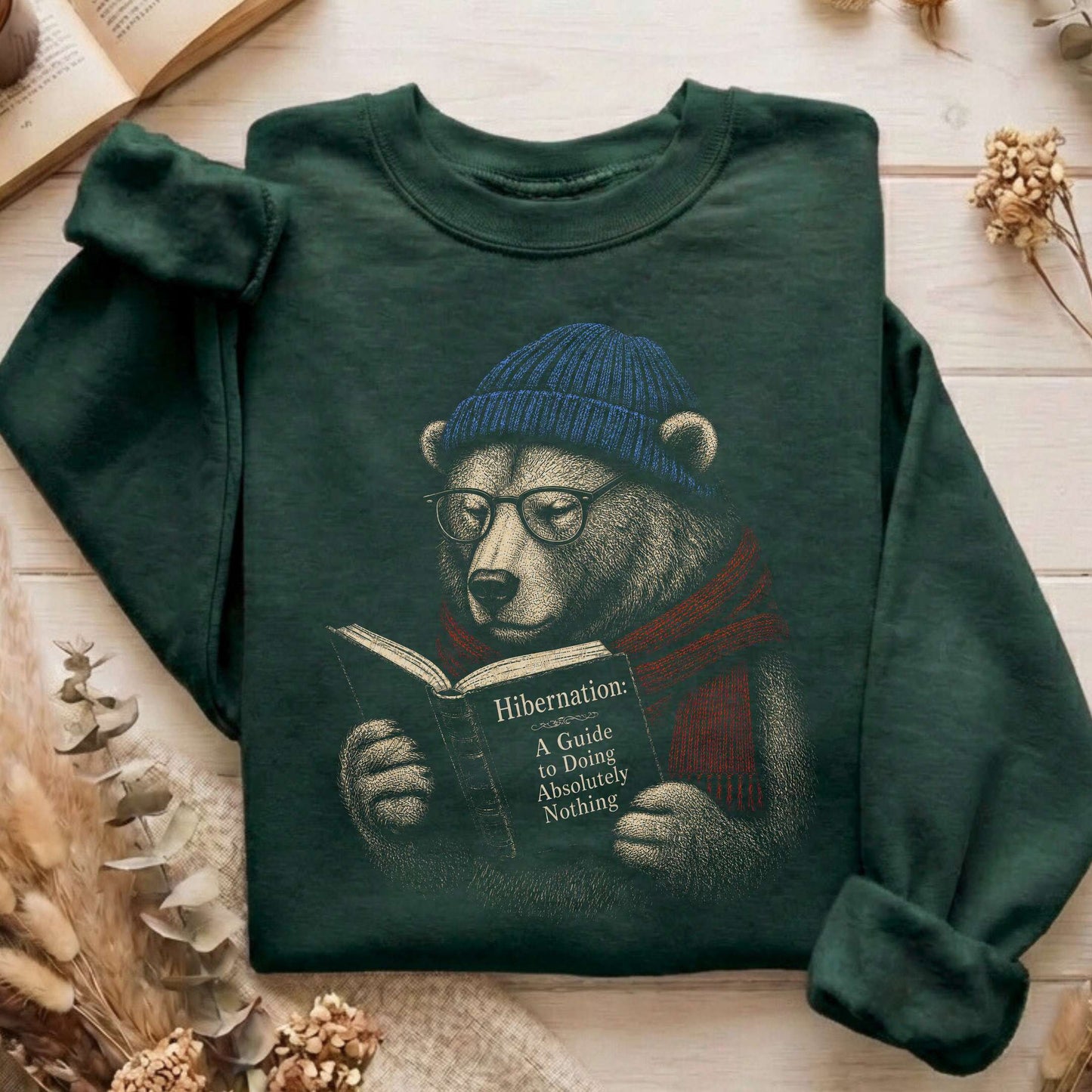 A Guide to Hibernation Bear Sweatshirt