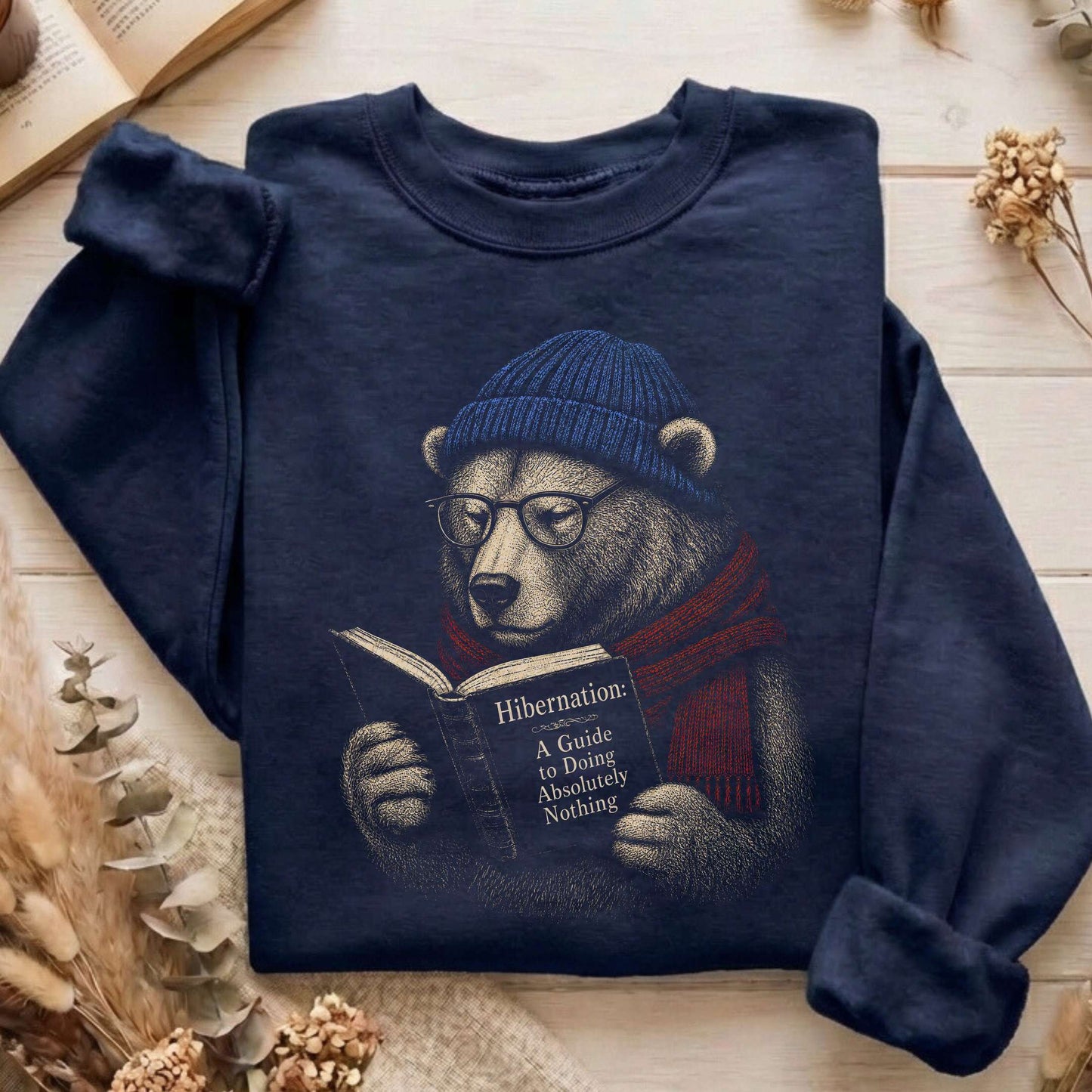 A Guide to Hibernation Bear Sweatshirt