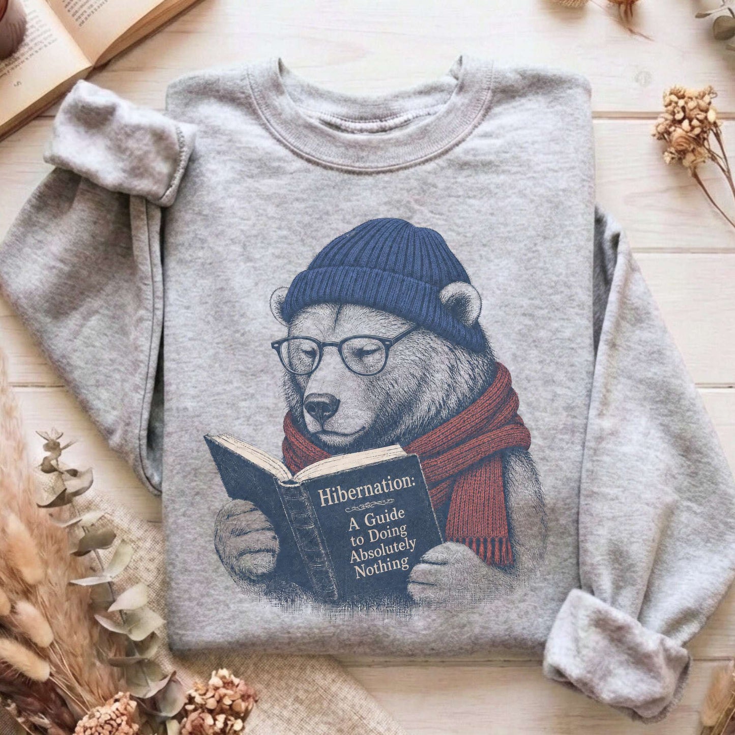 A Guide to Hibernation Bear Sweatshirt