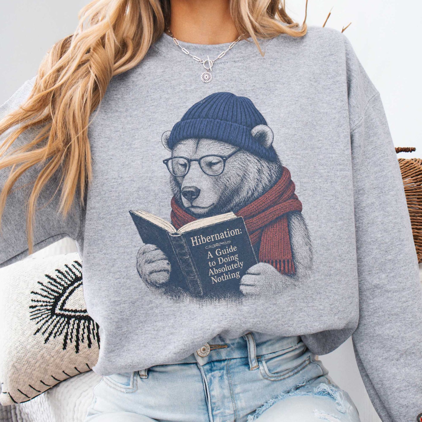 A Guide to Hibernation Bear Sweatshirt