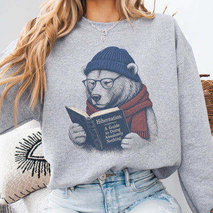 A Guide to Hibernation Bear Sweatshirt