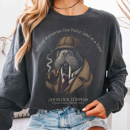 Long-sleeve Pepper / S Sherlock Flippers: Consulting Detective Long Sleeve The Mystic Eden