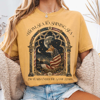 T-Shirt Mustard / S 250 Years Under the Same Stars T-Shirt The Mystic Eden