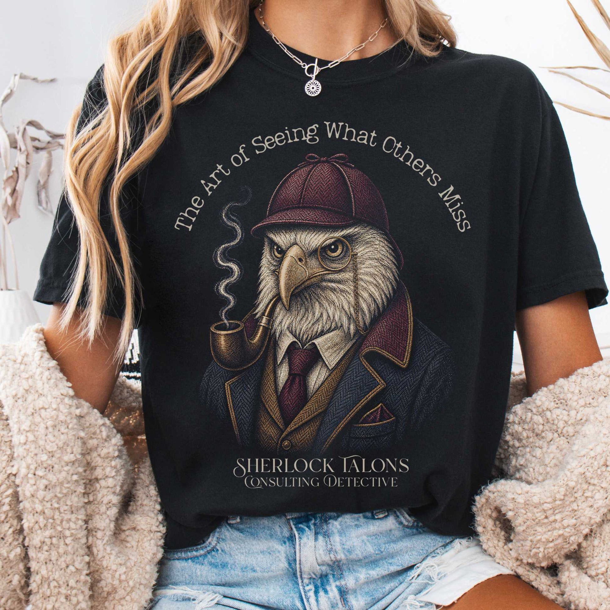 T-Shirt Black / S Sherlock Talons: Consulting Detective T-Shirt The Mystic Eden