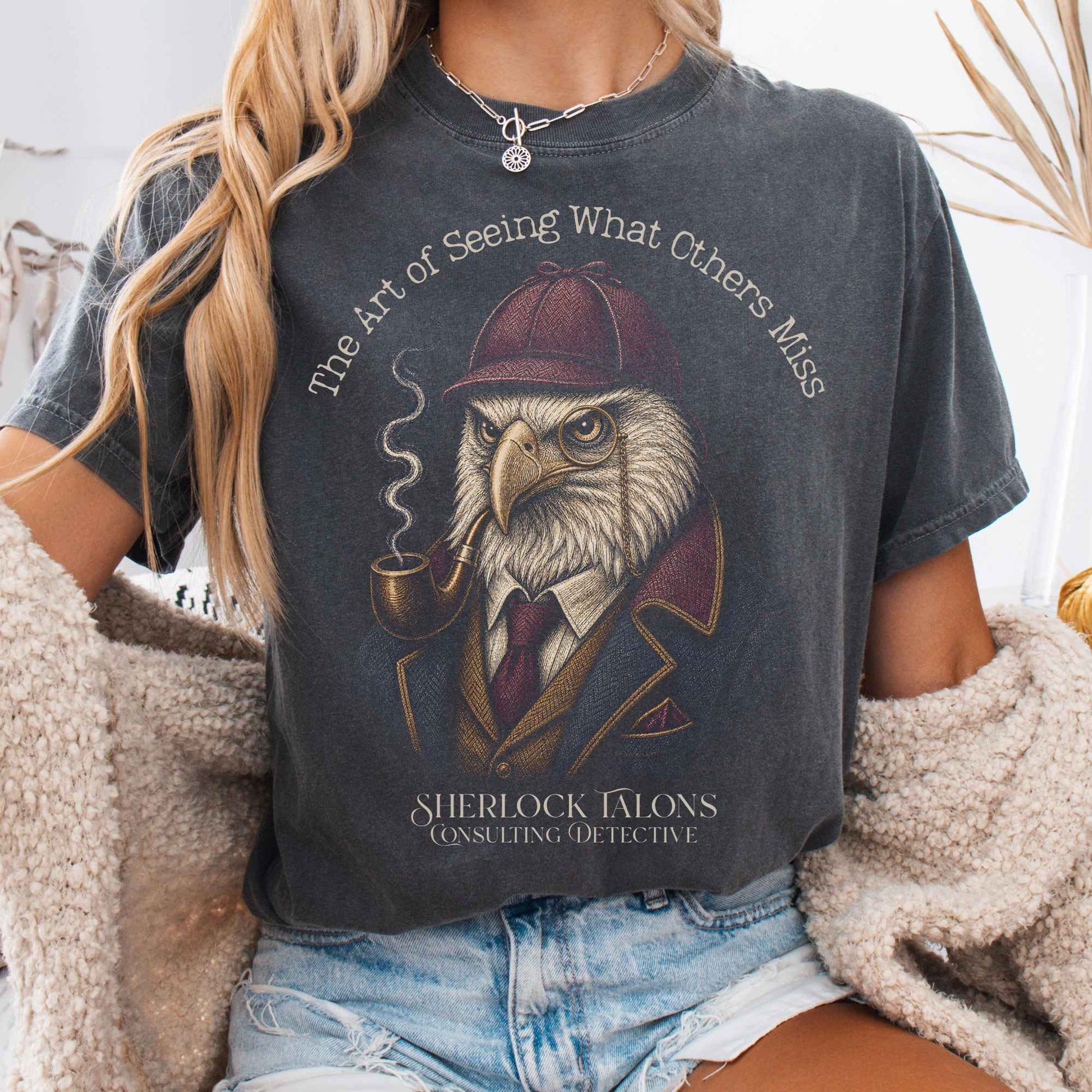 T-Shirt Pepper / S Sherlock Talons: Consulting Detective T-Shirt The Mystic Eden
