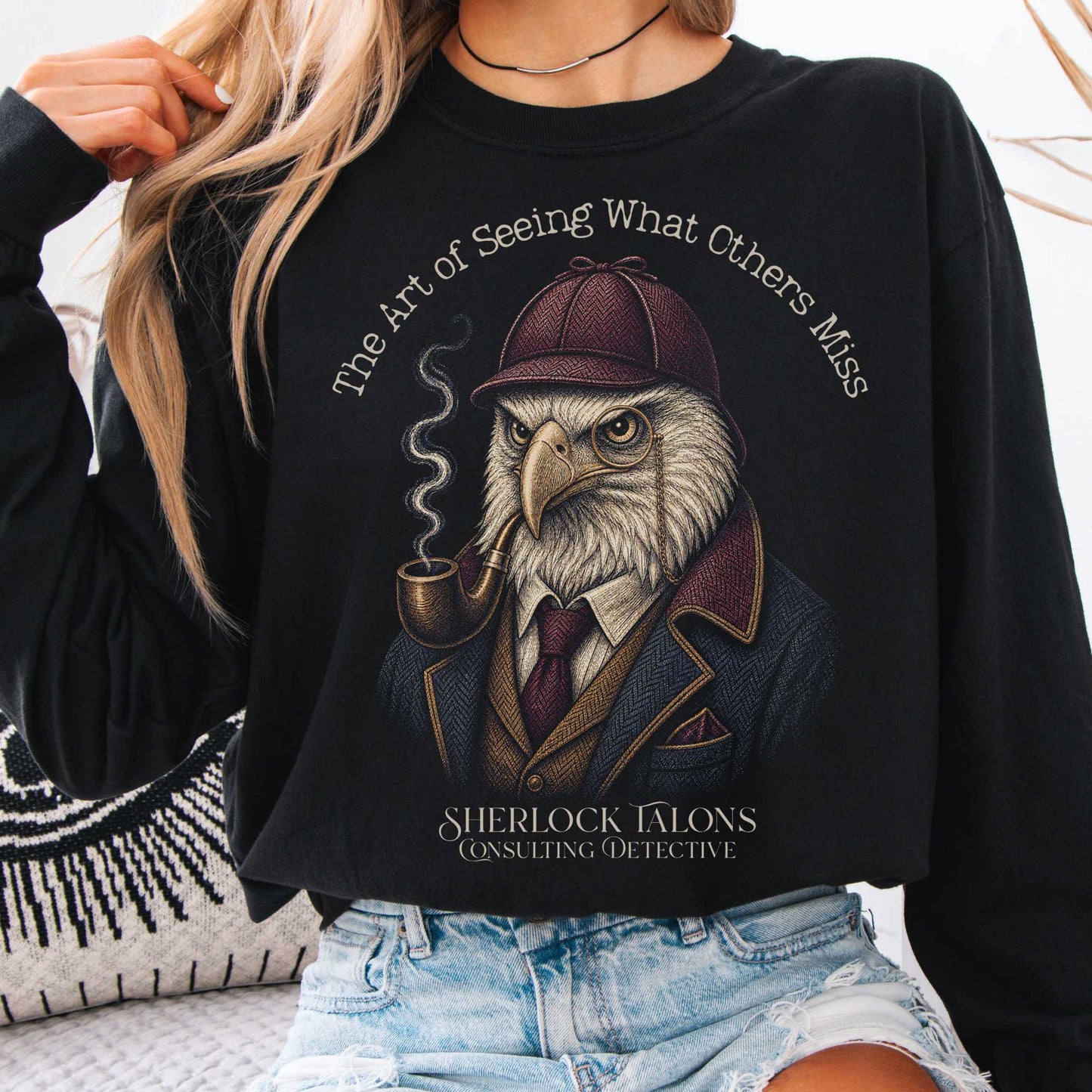 Long-sleeve Black / S Sherlock Talons: Consulting Detective Long Sleeve The Mystic Eden