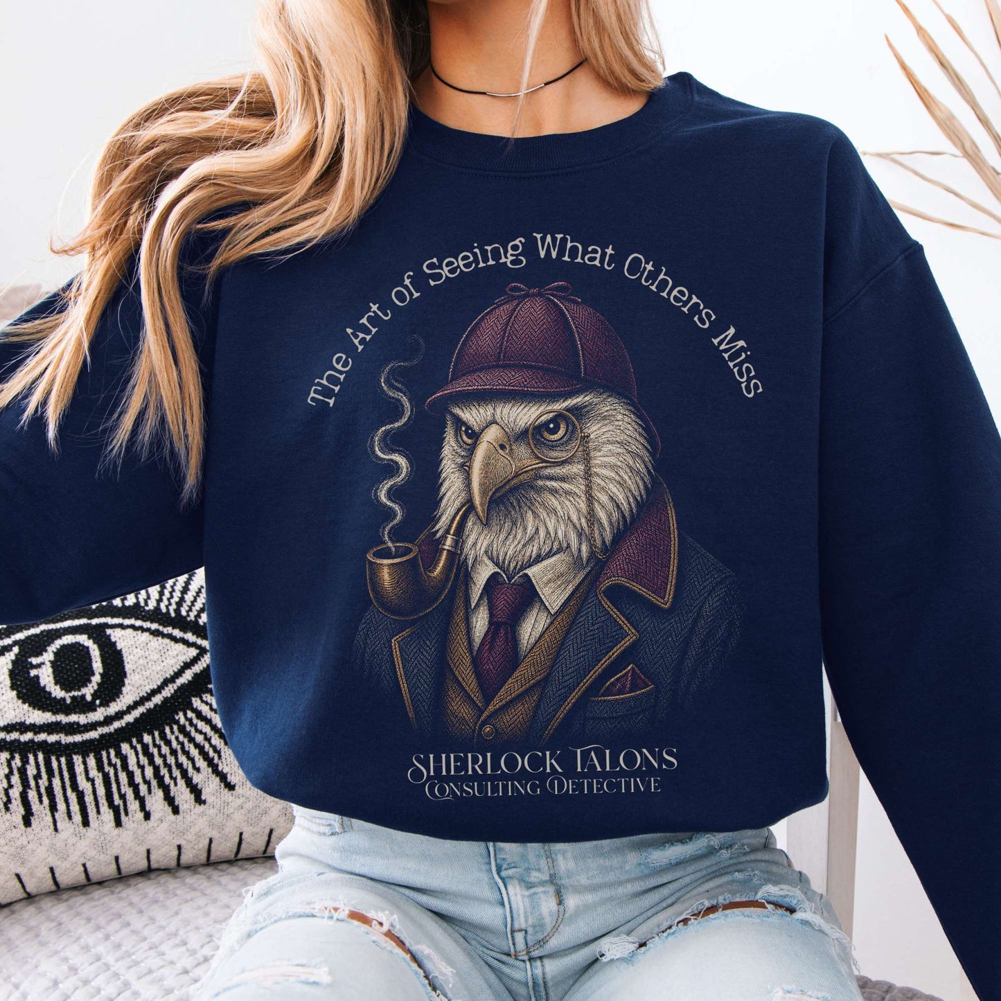 Sweatshirt Navy / S Sherlock Talons: Consulting Detective Sweatshirt The Mystic Eden