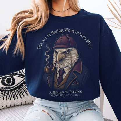 Sweatshirt Navy / S Sherlock Talons: Consulting Detective Sweatshirt The Mystic Eden