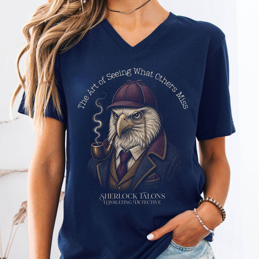 V-neck Navy / S Sherlock Talons: Consulting Detective V-Neck The Mystic Eden
