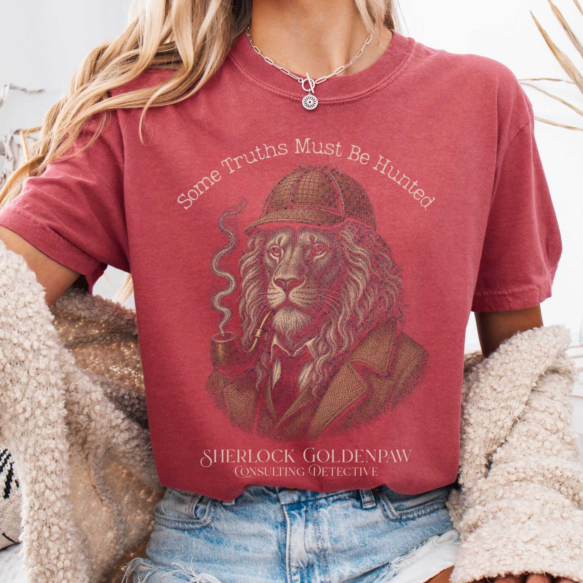 T-Shirt Crimson / S Sherlock Goldenpaw Consulting Detective T-Shirt The Mystic Eden
